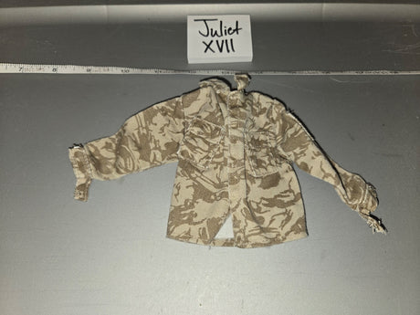 1/6 Scale WWII British Desert Tiger Stripe Camouflage Combat Shirt - Juliet XVII