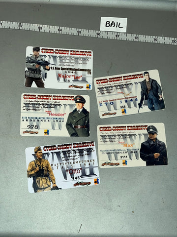 1/6 Scale WWII German Cyber Hobby Figure Cards Lot