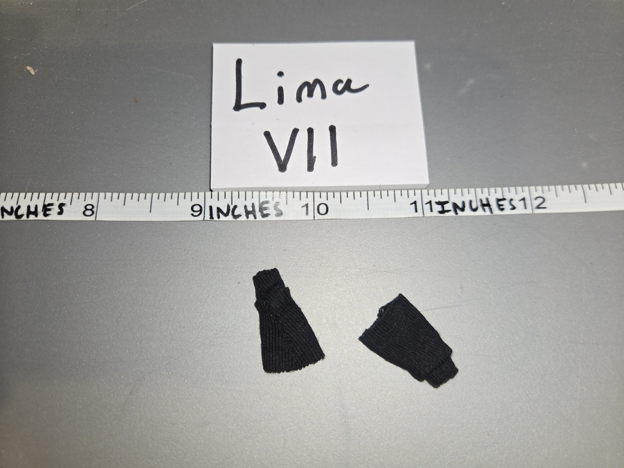 1:6 Scale Modern Era Black Half Socks