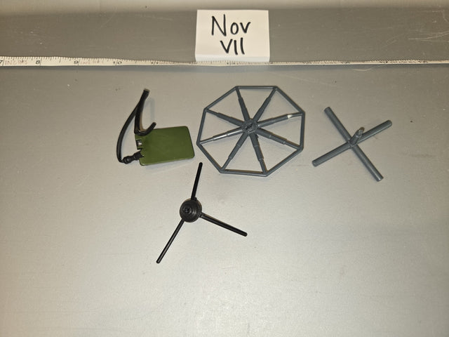 1/6 Scale Modern Era Radar Dish Antenna Accessories Lot - Nov VII