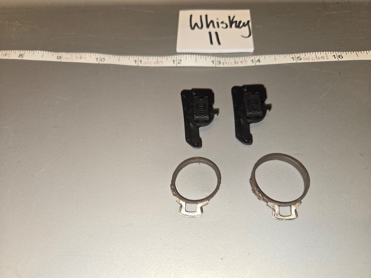 1/6 Scale WWII German Goggle Clips and Rings Set - Whiskey II
