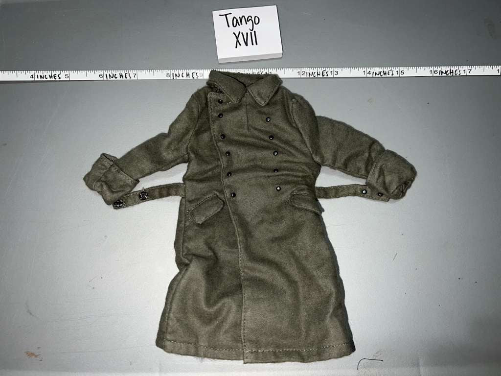 1/6 Scale WWII German Grey Officer Great Coat