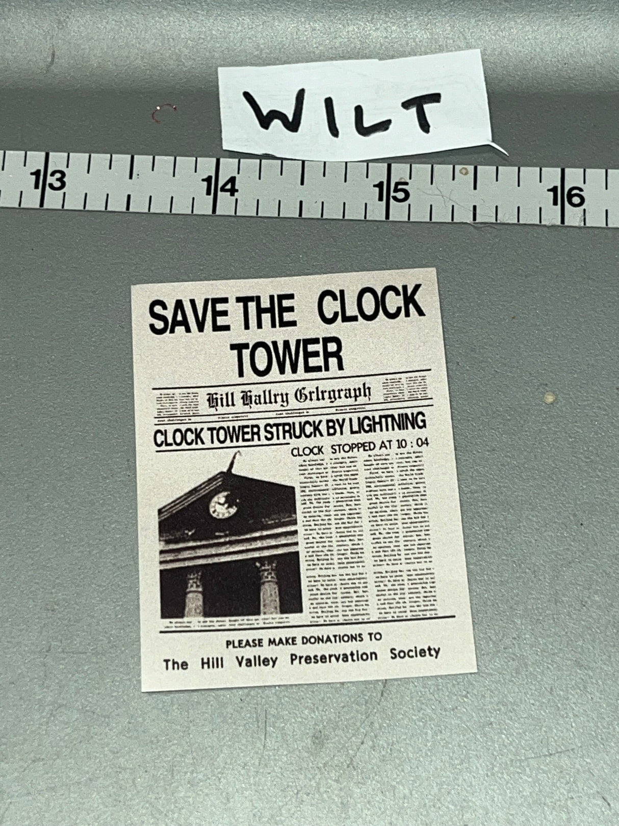 1/6 Scale Modern Newspaper - Back to the Future