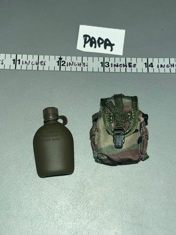 1:6 Scale Modern Era Canteen  and Woodland Pouch - DAM 75th Ranger