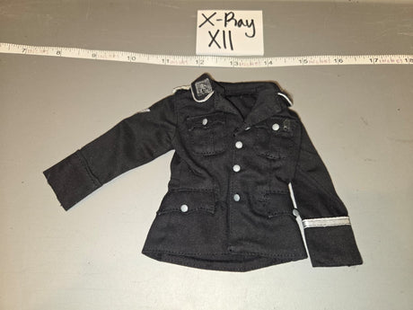 1/6 Scale WWII German Waffen Panzer Black Tanker Blouse - X-Ray XII