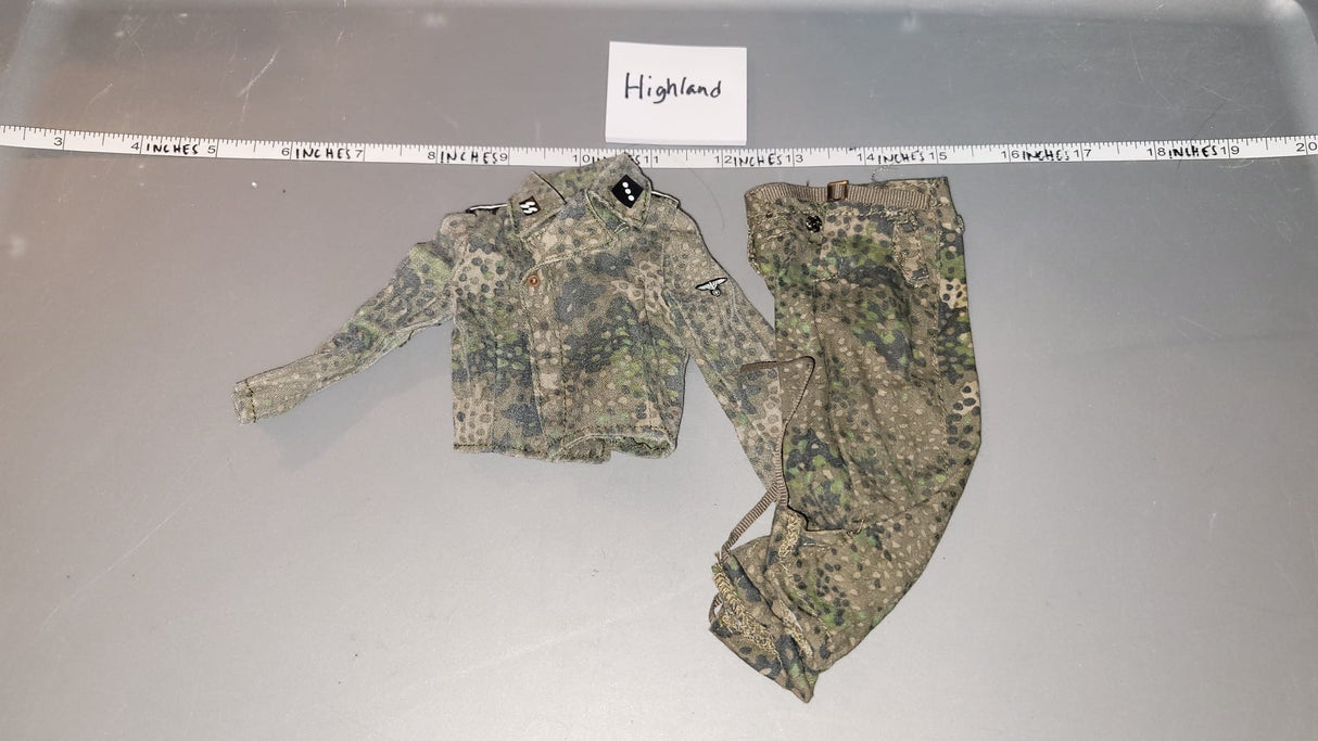 1/6 WWII German Pea Dot Tanker Tunic and Pants Uniform