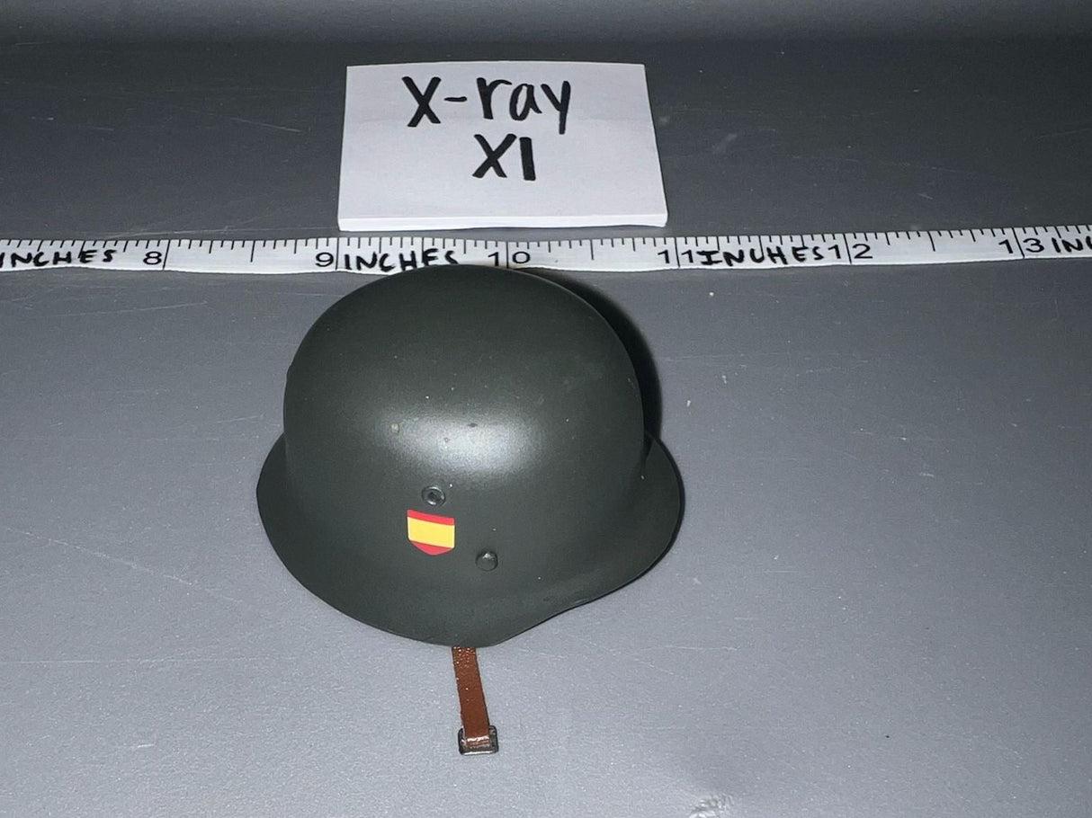 1/6 Scale WWII German Spanish Blue Division  Helmet - Metal