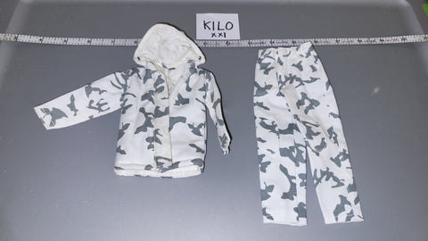1/6 Scale Modern Era Winter Snow Camouflage Uniform