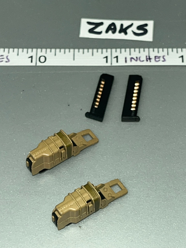 1/6 Scale Modern Russian Pistol Magazine Lot -