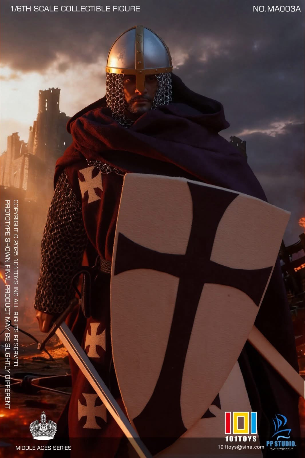 *Preorder* 101TOYS x PP STUDIO  1/6 Medieval Kingdom of Heaven Balian 101toy- MA003A