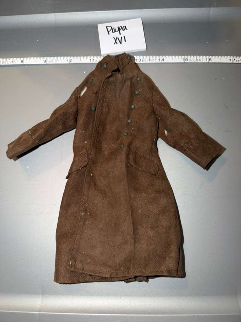 1/6 Scale WWII German Afrika Korps Brown Great Coat - DID