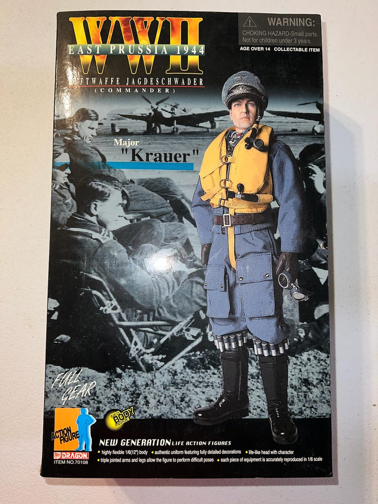 1/6 Scale WWII German Pilot Major Krauer Figure - NIB Dragon