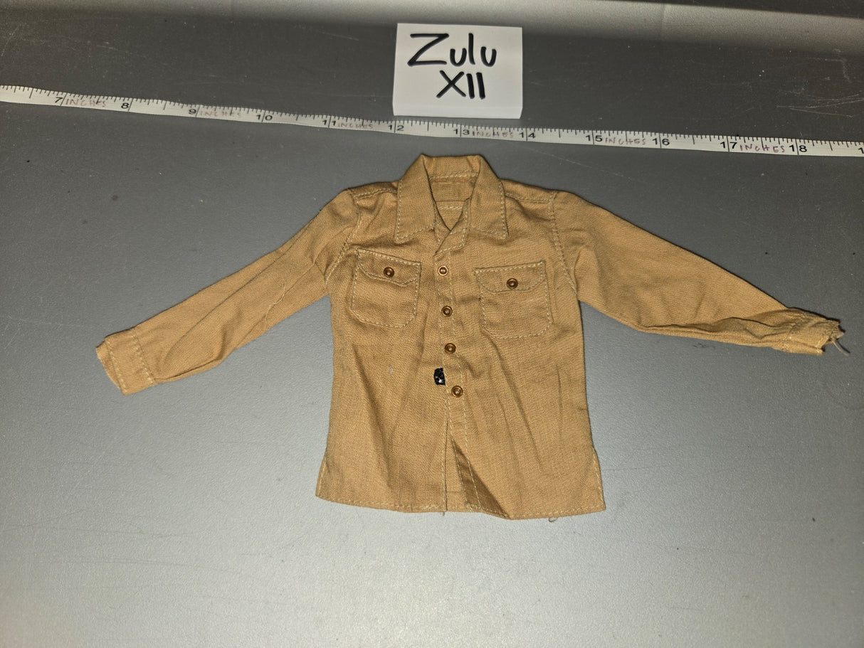 1/6 Scale WWII British Tropical Long Sleeve Shirt - Zulu XII