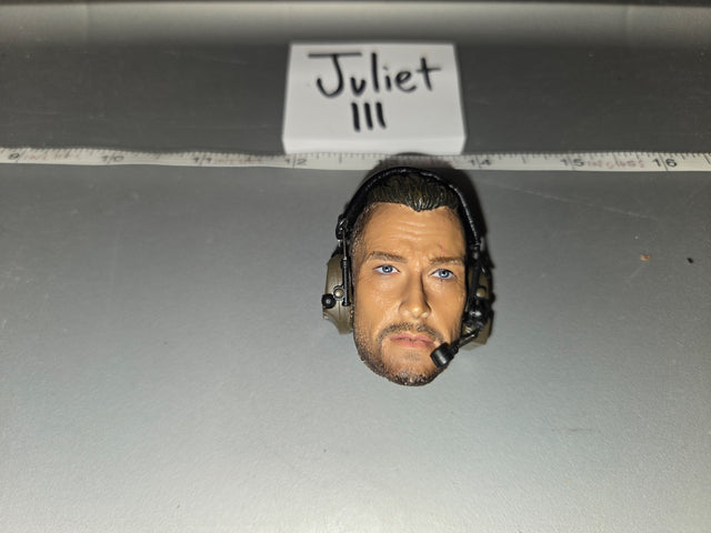 1/6 Scale Modern Era Military Head Sculpt with Tactical Headset - Juliet III