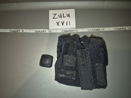 1/6 Scale Modern Era Black Double Magazine Pouch - Zulu XVII