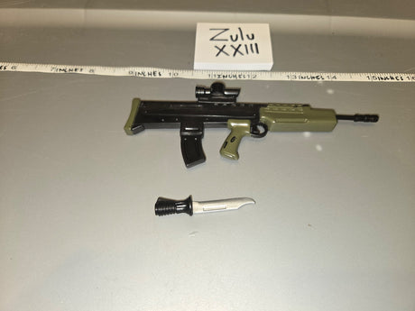 1/6 Scale Modern Era British L85A2 SA80 Assault Rifle with Scope and Bayonet