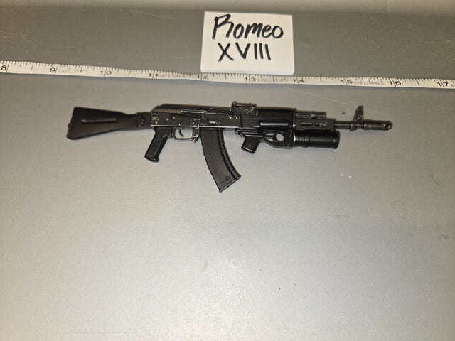 1/6 Scale Modern Era Russian AK-74M with Underbarrel Grenade Launcher - Promeo XVIII