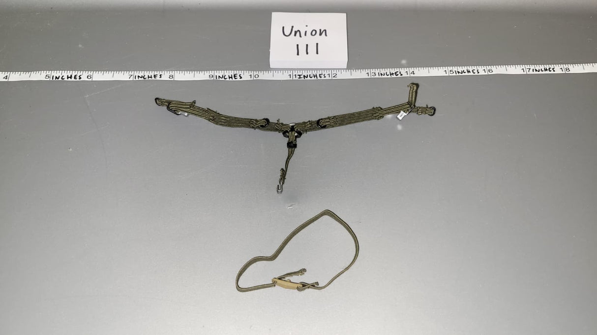 1/6 Scale WWII German Afrika Korps Tropical Y Harness and Belt
