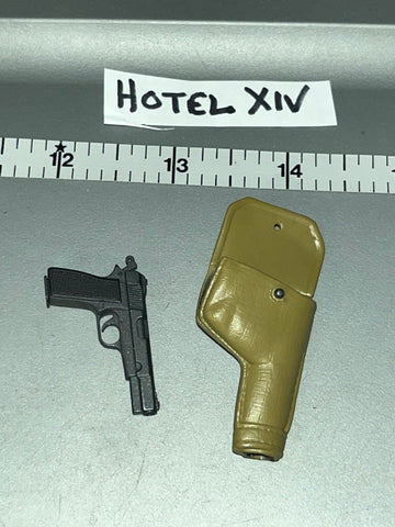 1/6 Scale WWII British Pistol and Holster