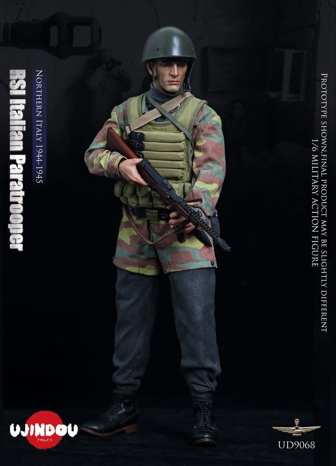 *Preorder* 1/6 RSI Italian Paratrooper, Northern Italy 1944-1945 UD9068- Ujindou