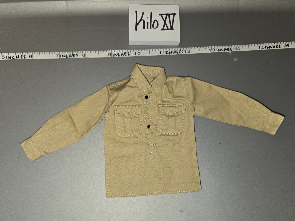 1/6 Scale WWII German Tan Work Shirt - DID