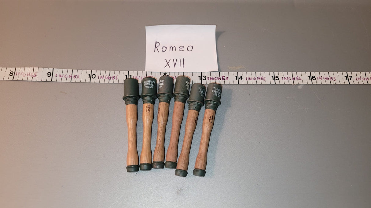 1/6 WWII German Grenade Lot