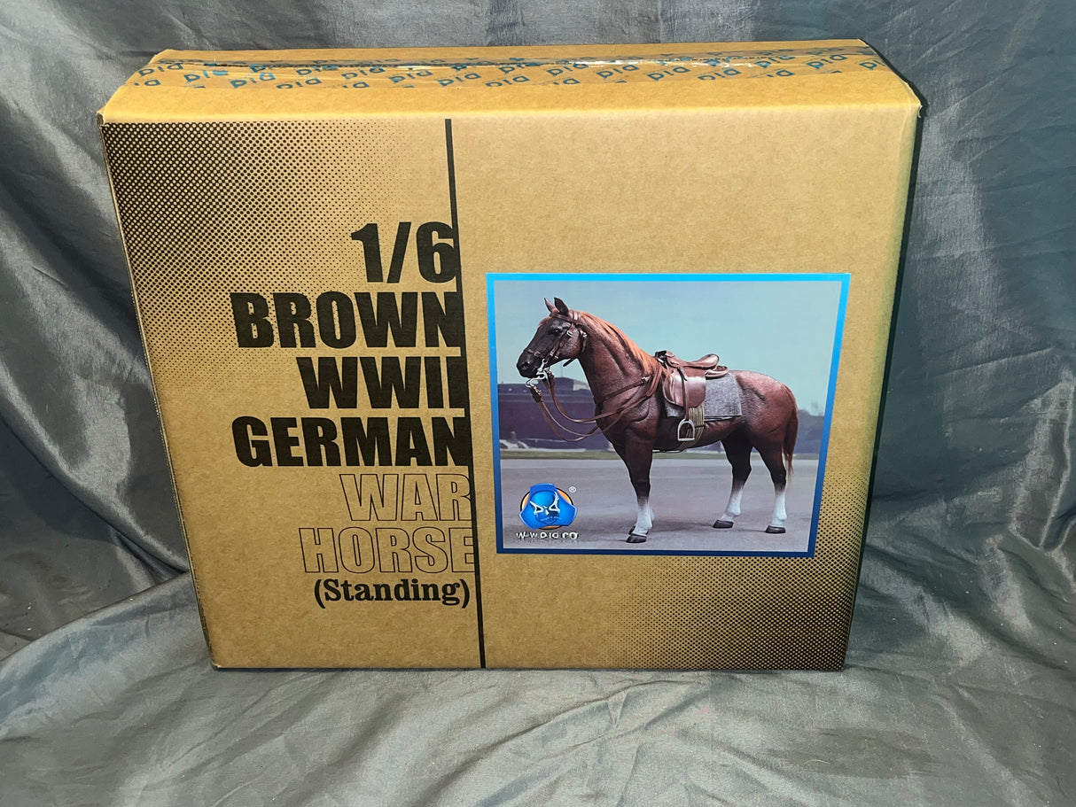 1/6 Scale WWII German Brown War Horse - NIB DID E60084