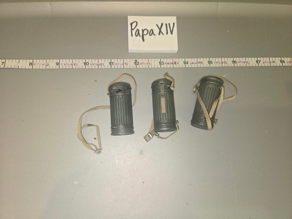 1:6 WWII German Gas Mask Canister Lot