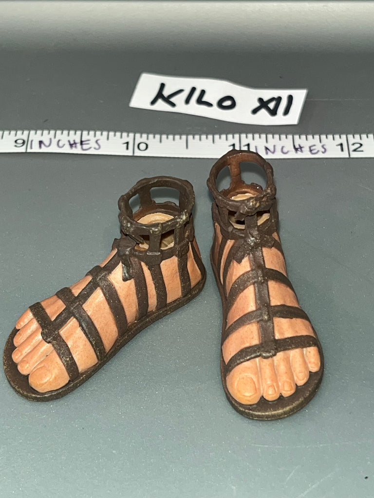 1/6 Scale Ancient Roman Sandals / Feet