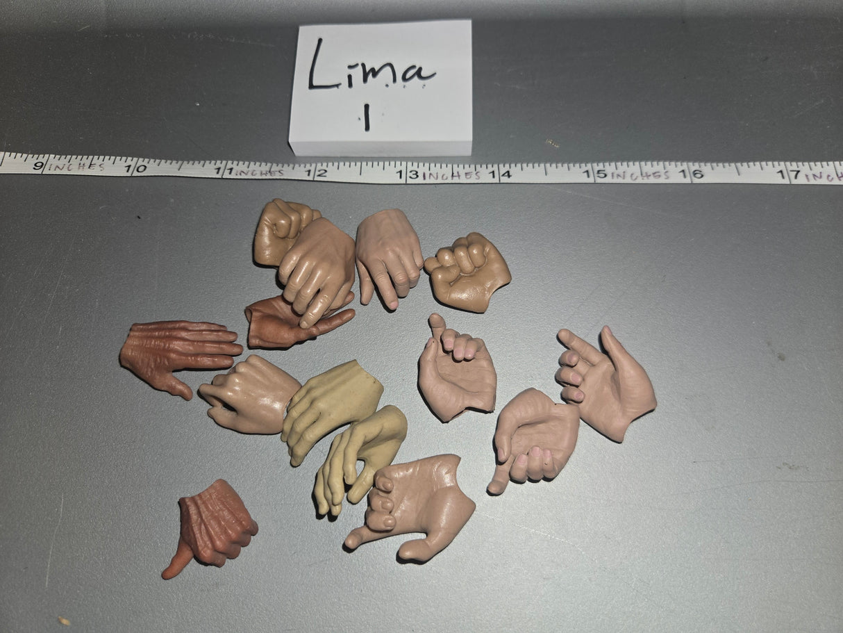 1/6 Scale Nude Figure Hand Lot