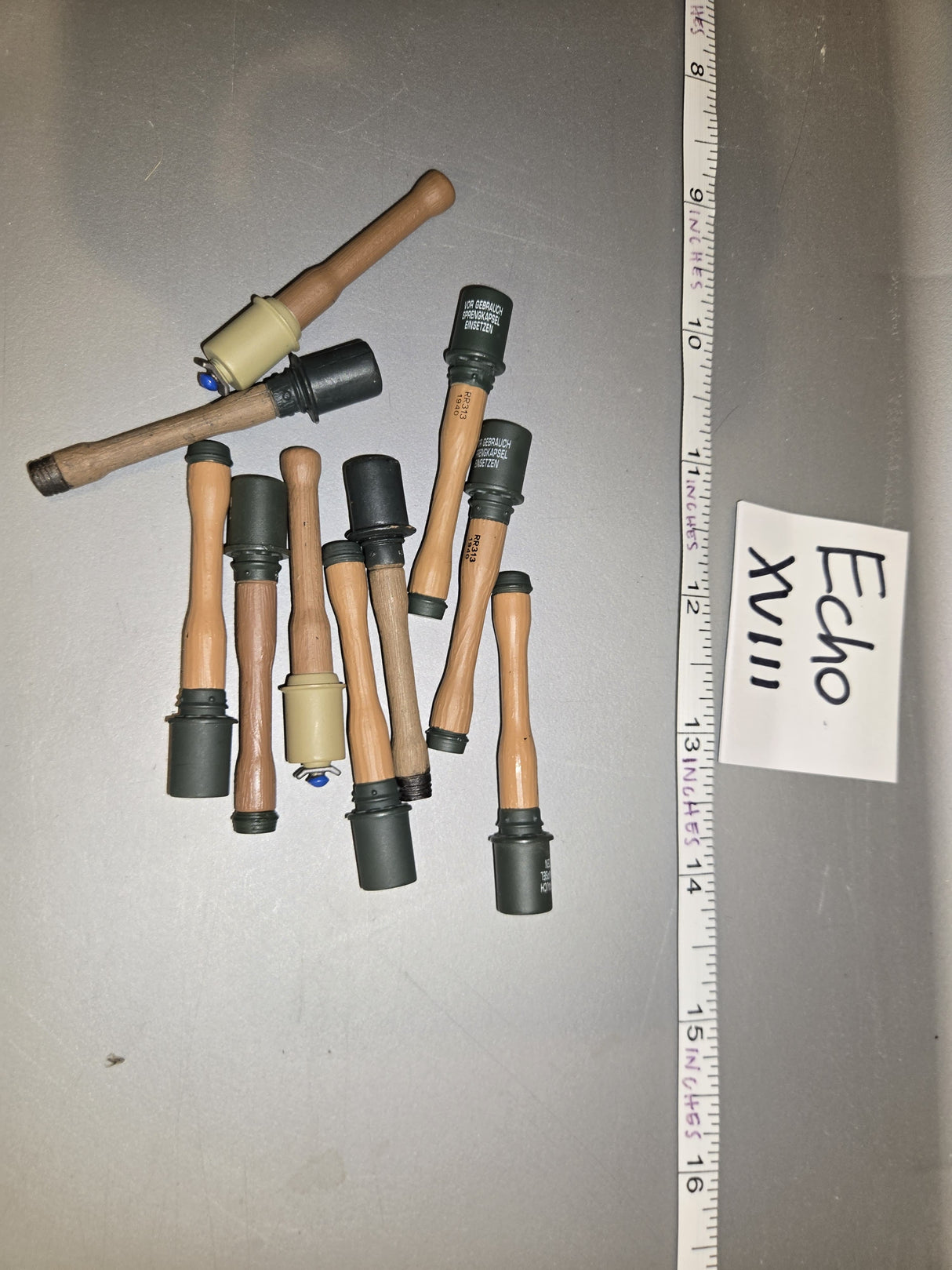 1/6 WWII German Grenade Lot