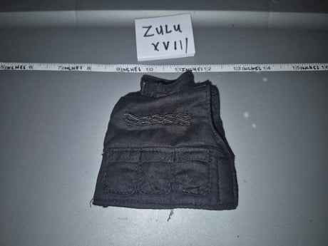 1/6 Scale Modern Era Black Body Armor Vest - Zulu XVII