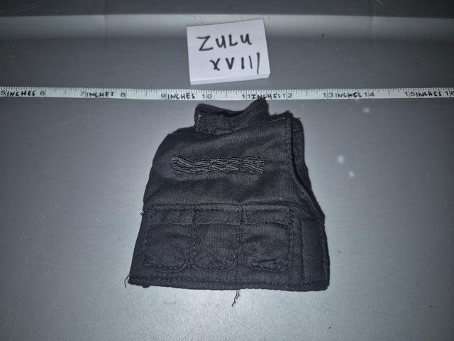 1/6 Scale Modern Era Black Body Armor Vest - Zulu XVII