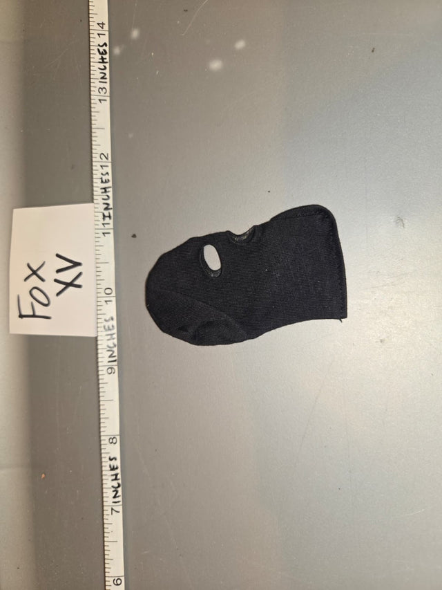 1/6 Scale Modern Era Black Balaclava Mask - Fox XV