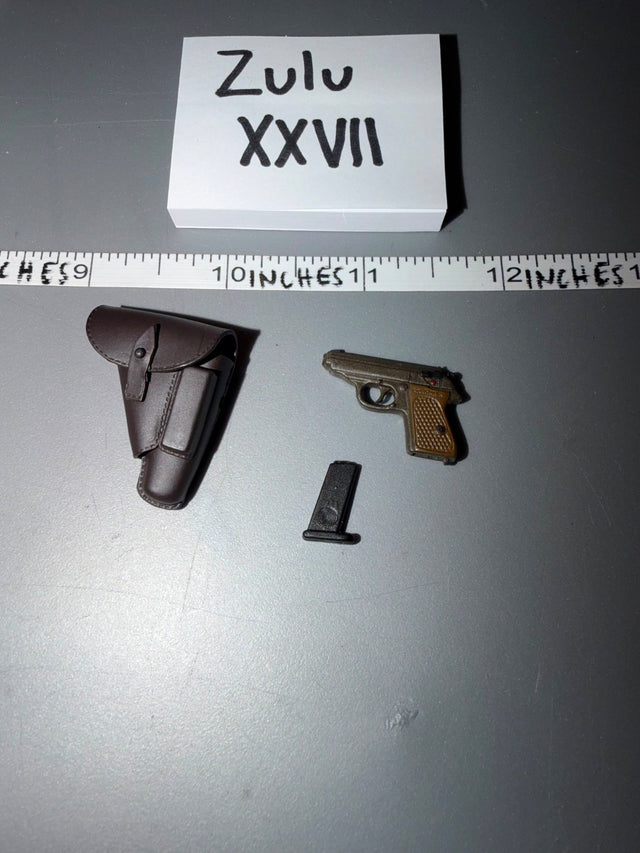 1/6 Scale WWII German Walther PPK Pistol and Holster