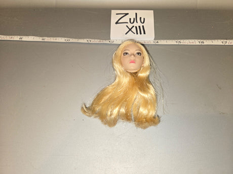1/6 Scale Female Head Sculpt with Blonde Hair - Zulu XIII