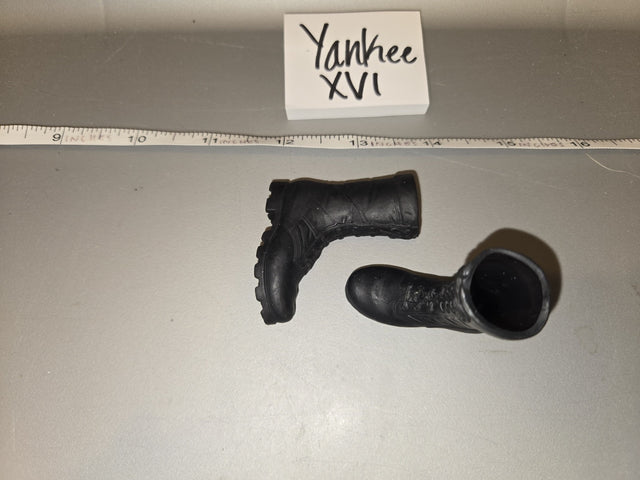 1/6 Scale Modern Era Black Combat Boots - Yankee XVI