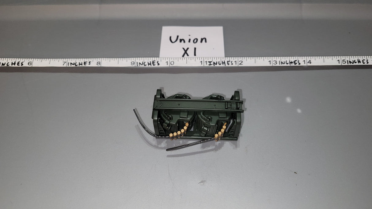 1/6 Scale WWII German Machine Gun Ammunition Snail Drums and Carrier