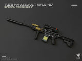 1/6 Scale Modern Era ASSAULT RIFLE 417 Weapons Set - NIB Easy and Simple Set F - LMSVII