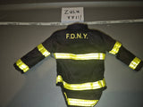 1/6 Scale Modern Era Firefighter Black Turnout Jacket