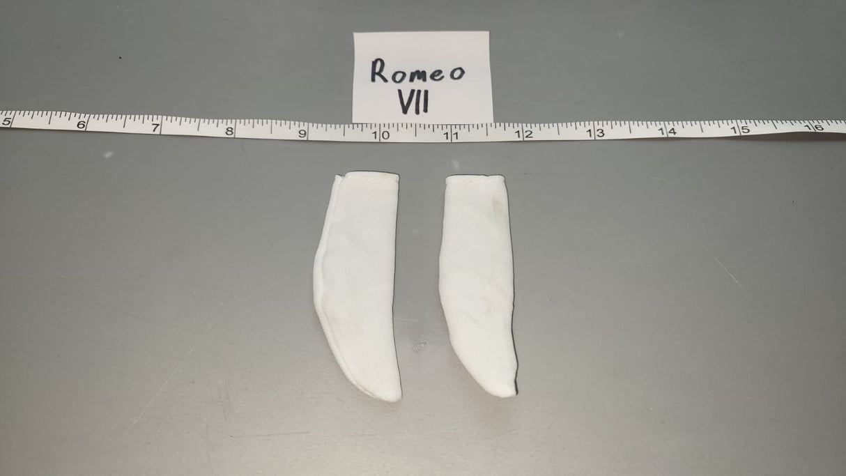 1:6 Scale Modern Era White Socks