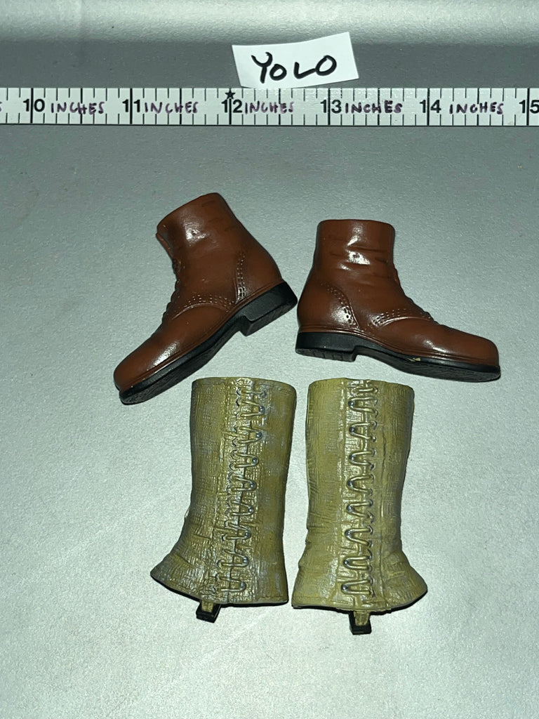 1/6 Scale WWII US Boondocker Boots and Leggings