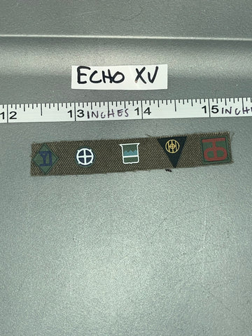 1:6 Scale WWII US Division Patch Lot