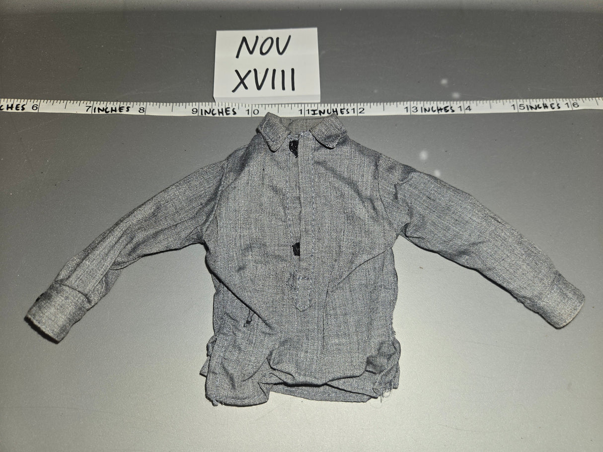 1/6 Scale WWII German Grey Work Shirt