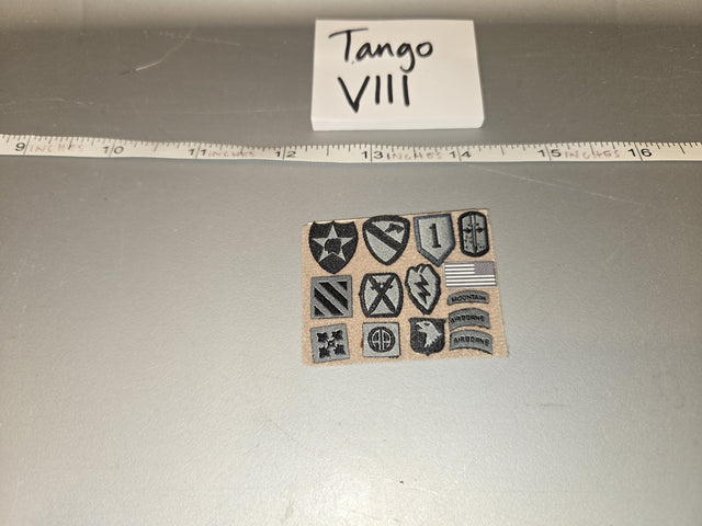 1/6 Scale Modern Era US Army Division Insignia Patch Lot - Tango VIII