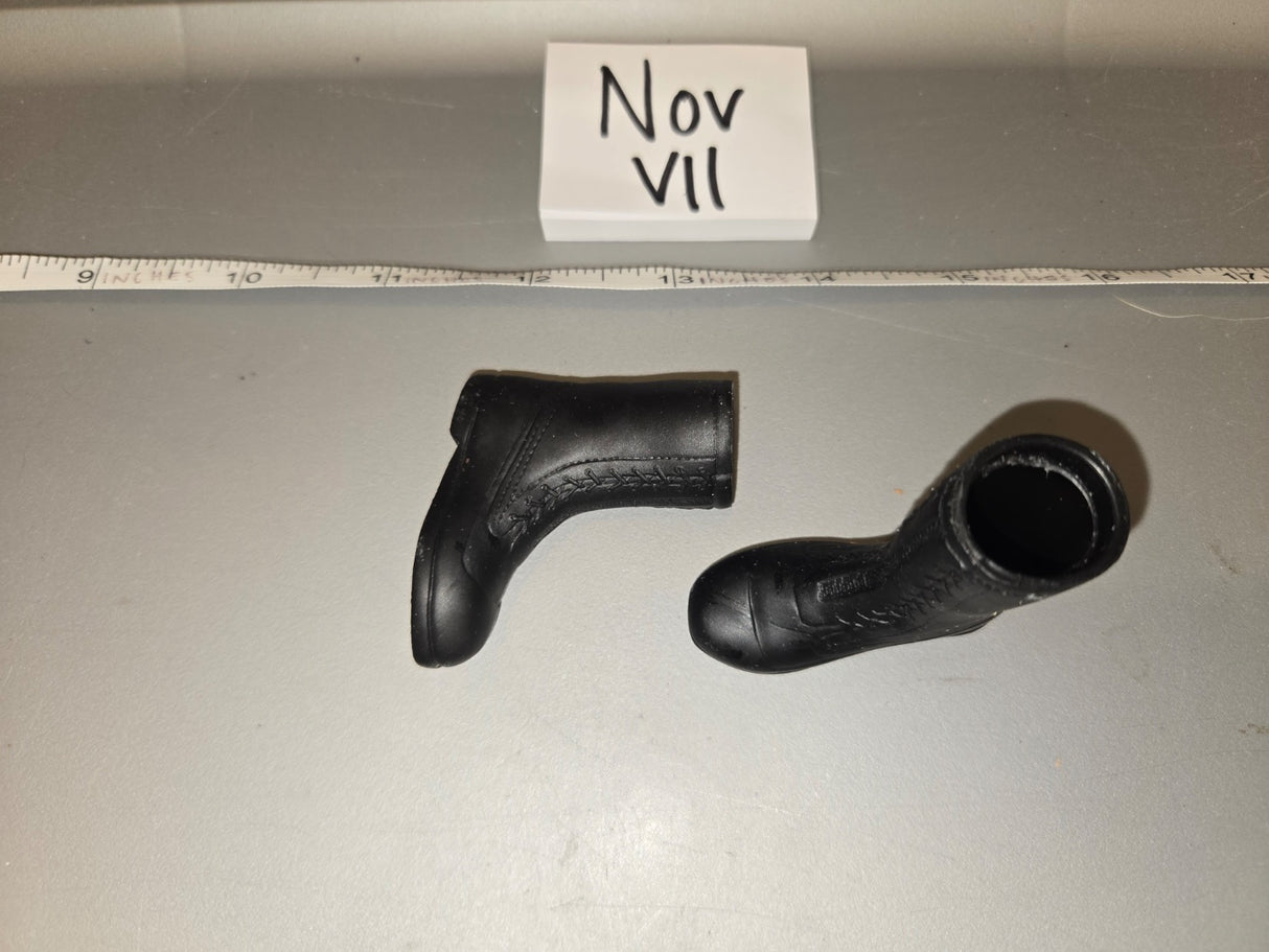 1/6 Scale Modern Era Black Ankle Boots - Nov VII