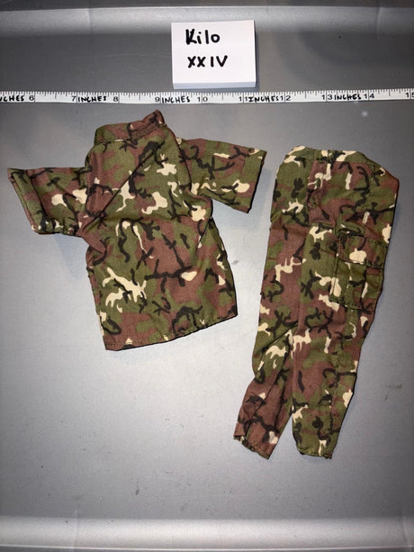 1/6 Scale GI Joe Modern Era US Marines Woodland Camouflage BDU Uniform Set