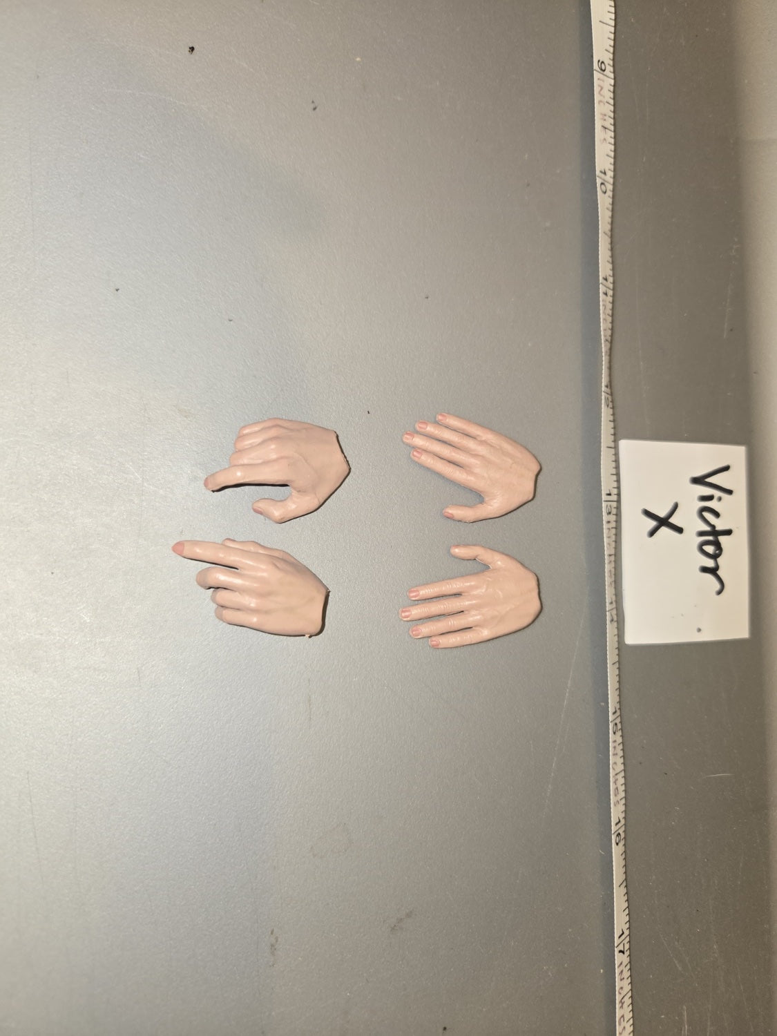 1/6 Scale Nude Female Hand Lot - Victor X