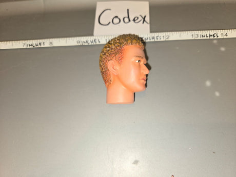 1/6 Scale Male Head Sculpt with Curly Blonde Hair - Codex