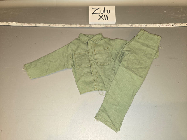 1/6 Scale Vietnam Era US Fatigue Uniform Shirt and Trousers - Zulu XII